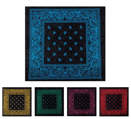 Bandana o Pañuelo Paisley Off de 54x54 cm en varios colores