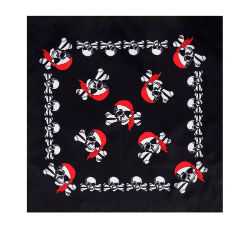 Bandana Pirata calaveras de 54x54 cm