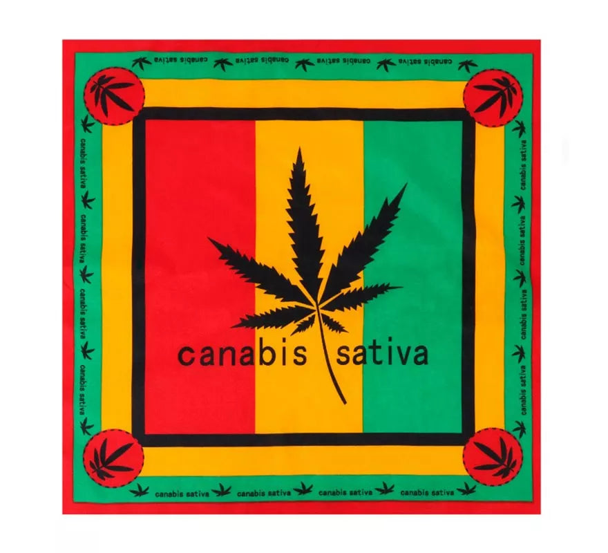 Translation missing: de.Bandana Rastafari Canabisativa de 54x54 cm