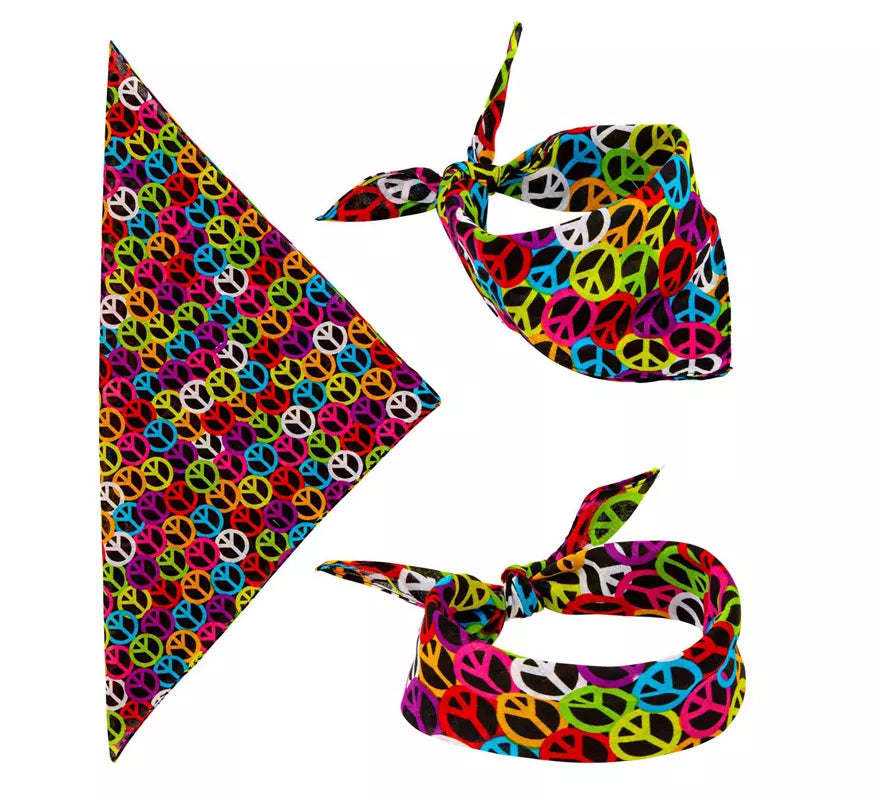 Translation missing: de.Bandana Símbolo de Paz de 55X55 cm