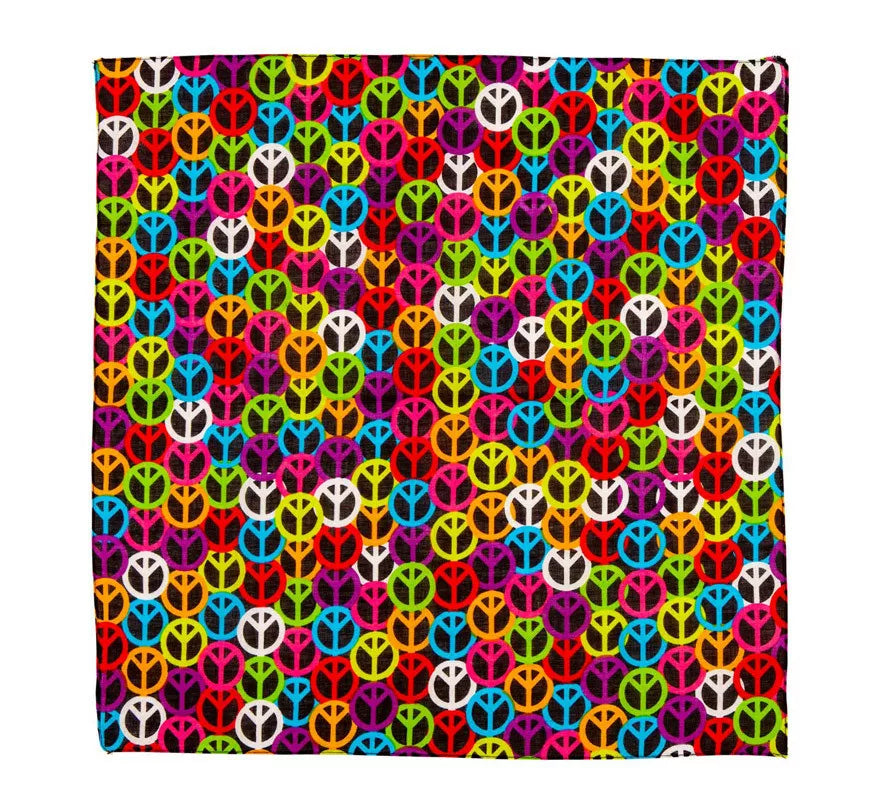 Bandana Símbolo de Paz de 55X55 cm