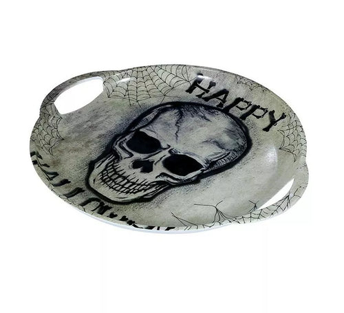 "Bandeja Calavera ""Happy Halloween"" con asas de 30 cm"