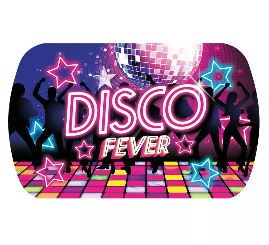 Bandeja Disco Fever de Plástico de 39x24 cm