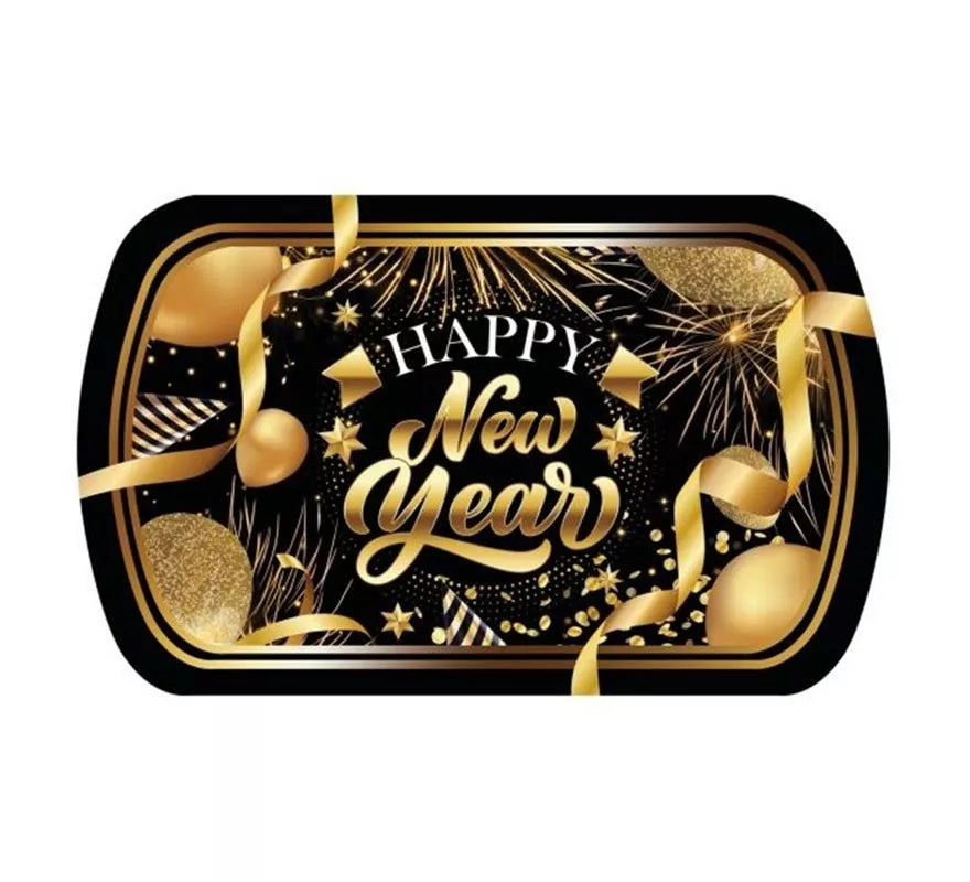 Translation missing: de.Bandeja Happy New Year de plástico de 39x24 cm