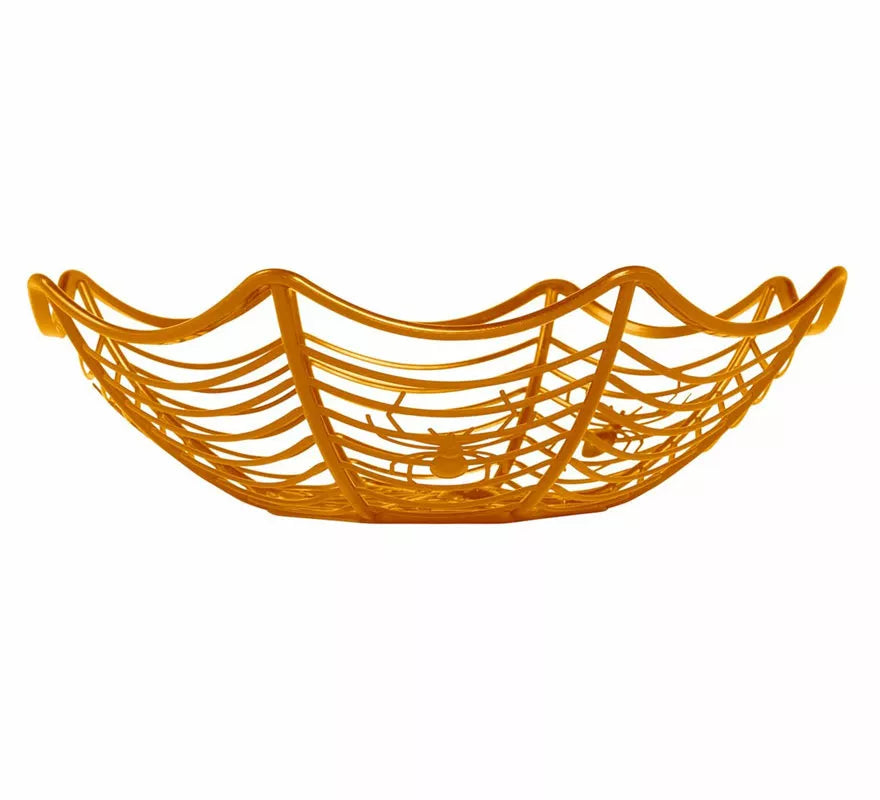 Translation missing: de.Bandeja Naranja Telaraña de Plástico de 28X8 cm