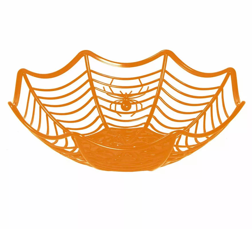 Translation missing: de.Bandeja Naranja Telaraña de Plástico de 28X8 cm