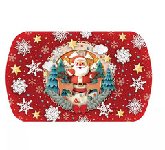 Weihnachtsmann-PVC-Tablett 39x24 cm