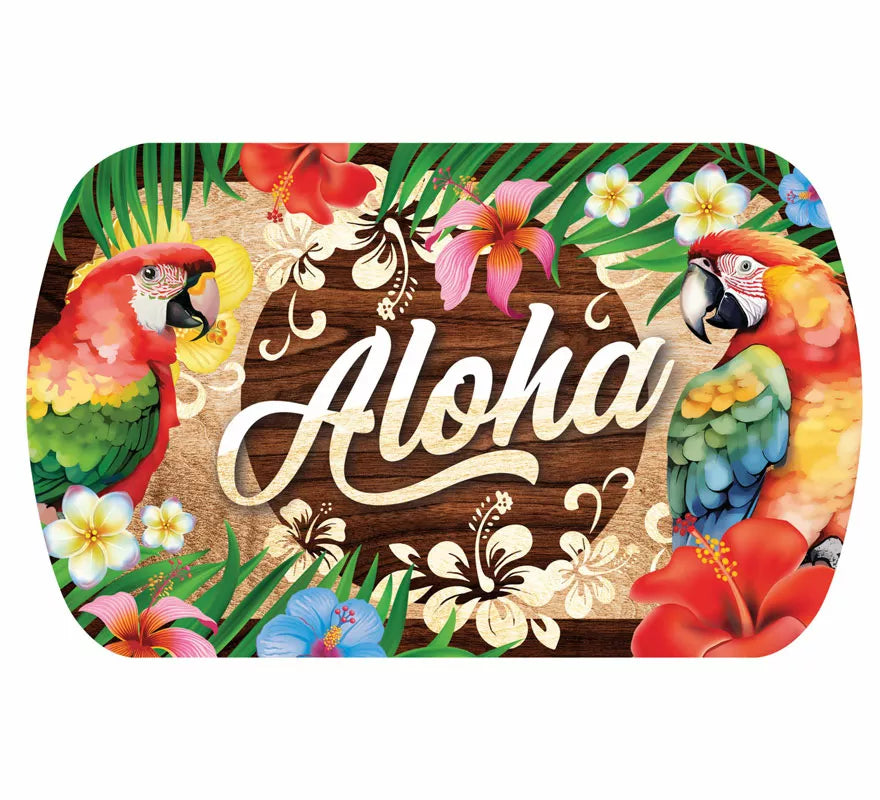 Translation missing: de.Bandeja Verano Aloha de plástico de 39x24 cm