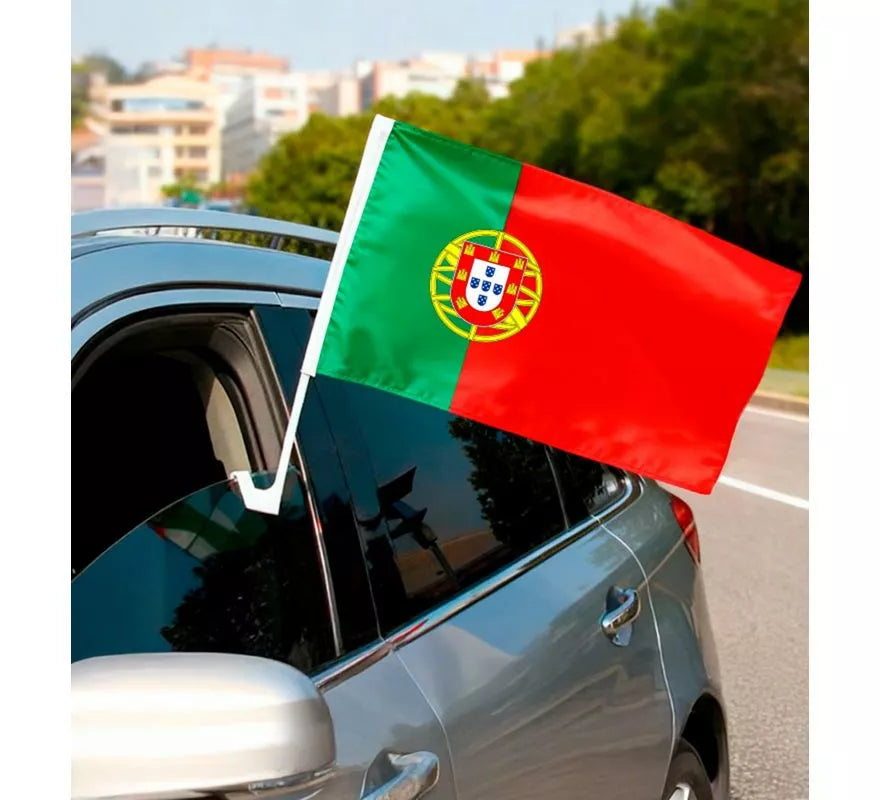 Translation missing: de.Bandera de Portugal para Coche de 30x45 cm