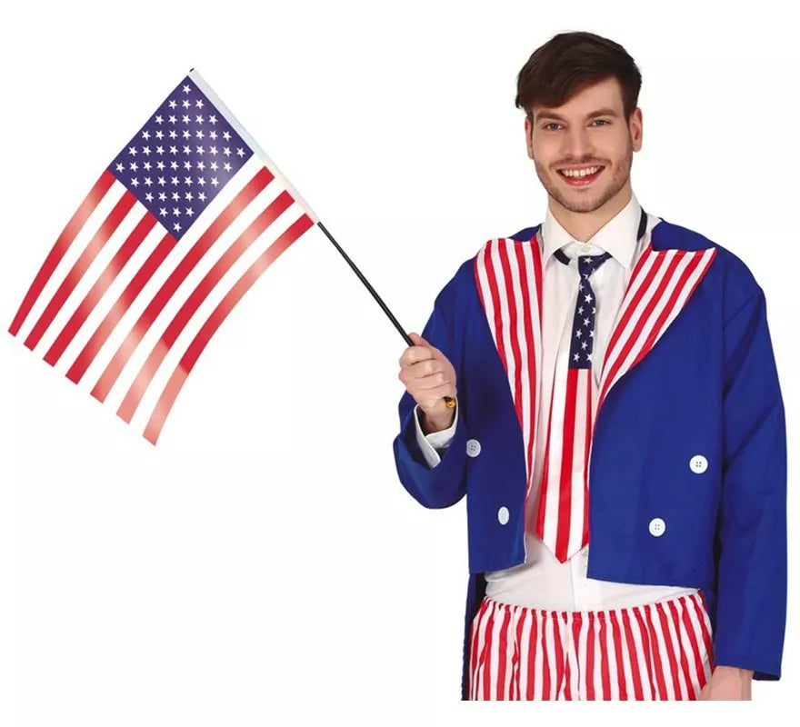 Translation missing: de.Bandera de USA con Palo de 35X45 cm