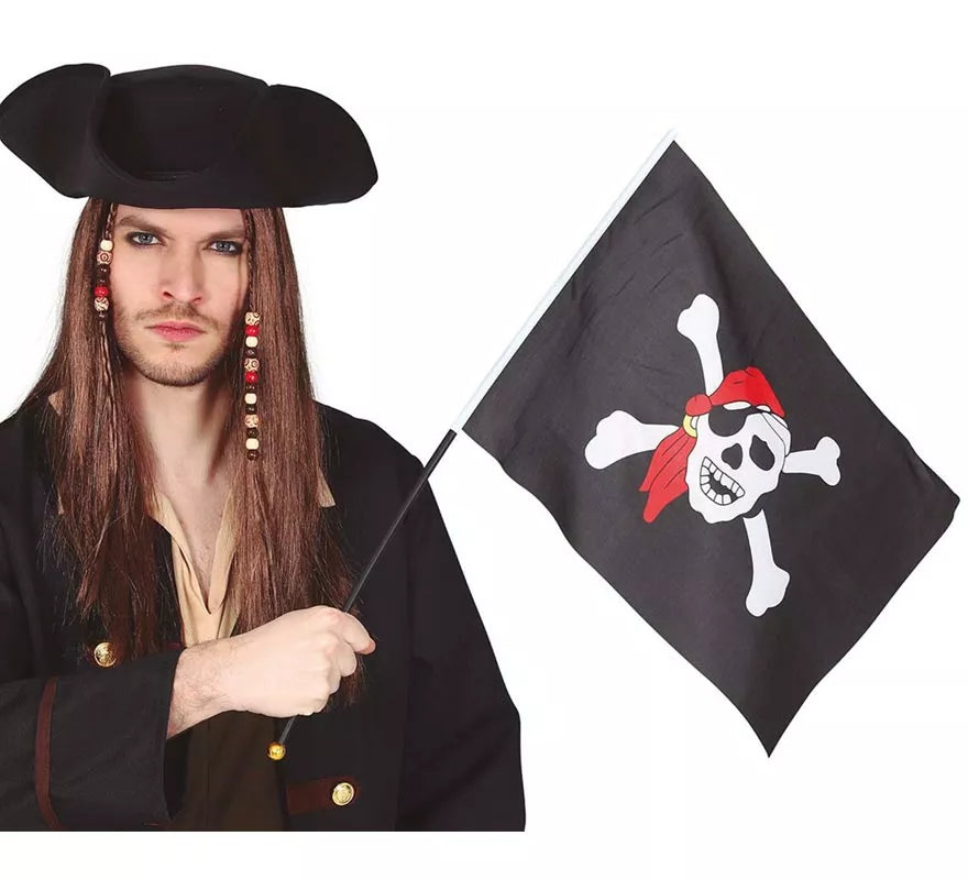 Translation missing: de.Bandera Pirata con Palo de 42X30 cm