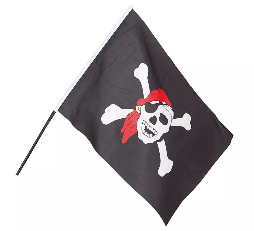Translation missing: de.Bandera Pirata con Palo de 42X30 cm
