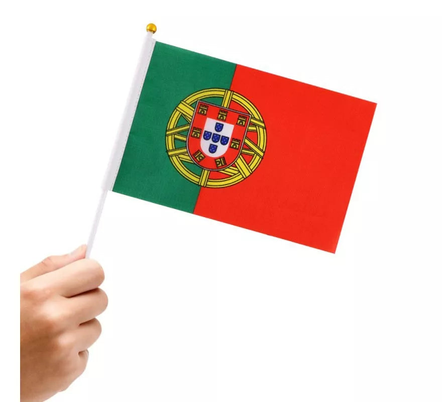 Translation missing: de.Banderín de Portugal con Mango de 20x30 cm