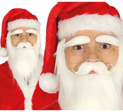 Bart, Schnurrbart und Augenbrauen Santa Claus