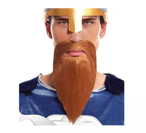 Barba Castaña clara lisa estilo gota