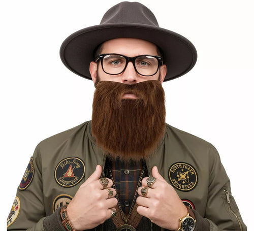Barba de Hipster marrón