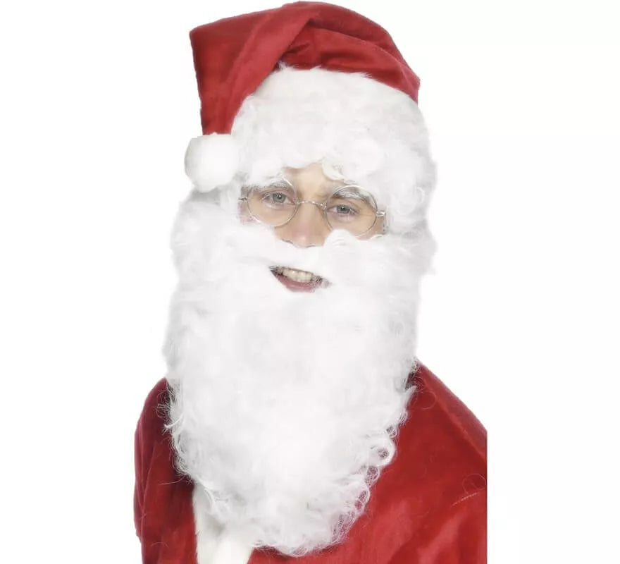 Translation missing: de.Barba de Papá Noel Blanca 28 cm