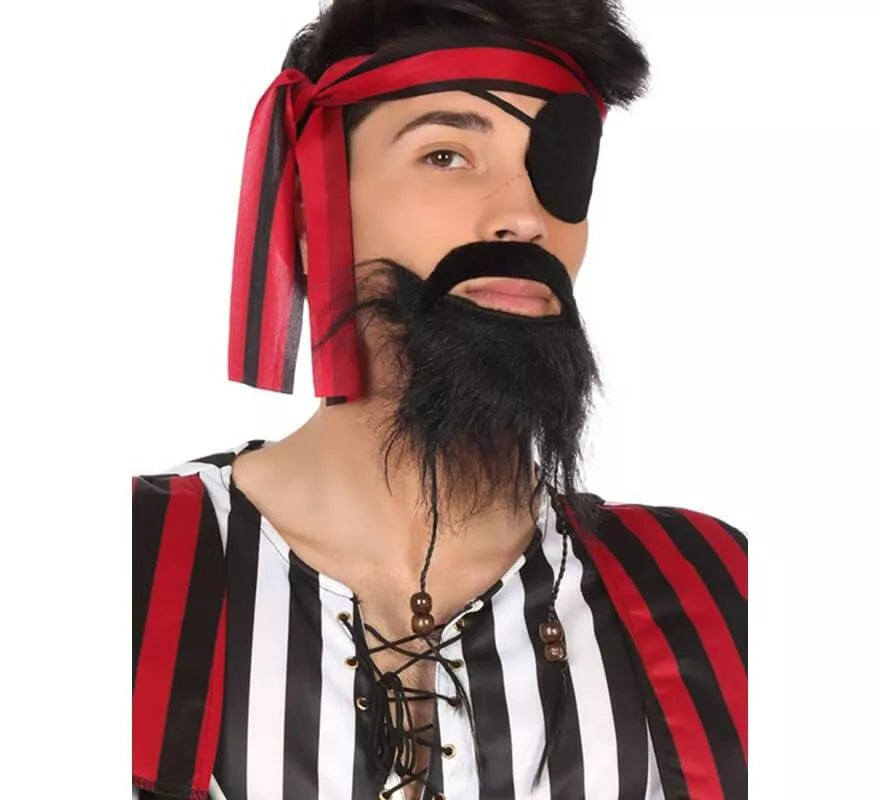 Translation missing: de.Barba negra de Pirata con borlas