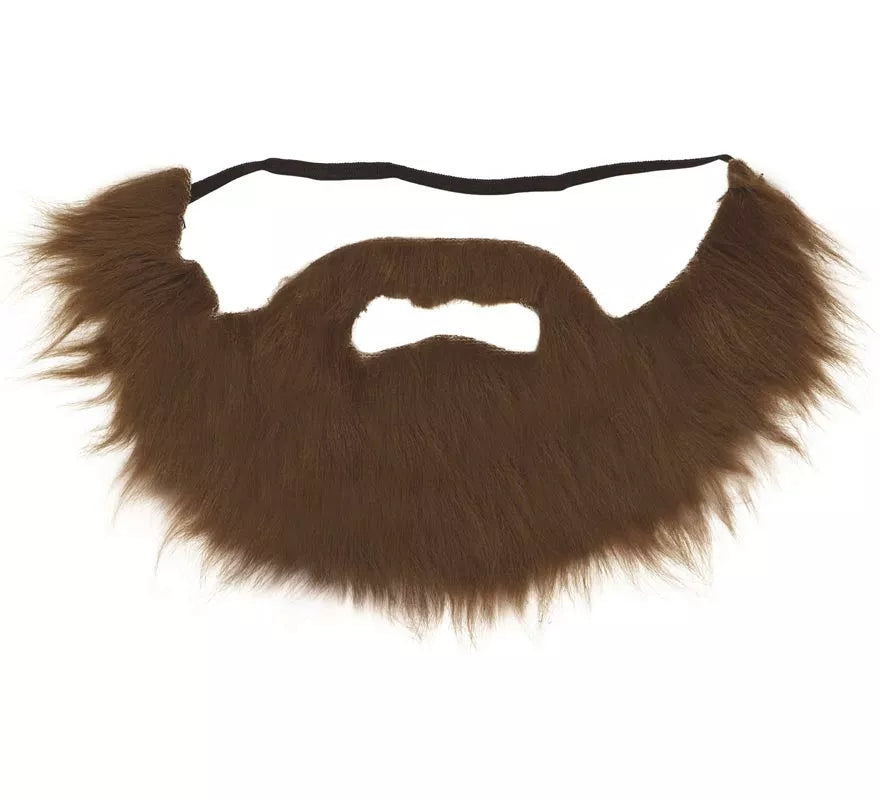 Translation missing: de.Barba y Bigote Castaña con Goma Elástica