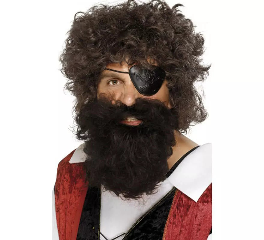 Translation missing: de.Barba y Bigote color Castaño de Pirata