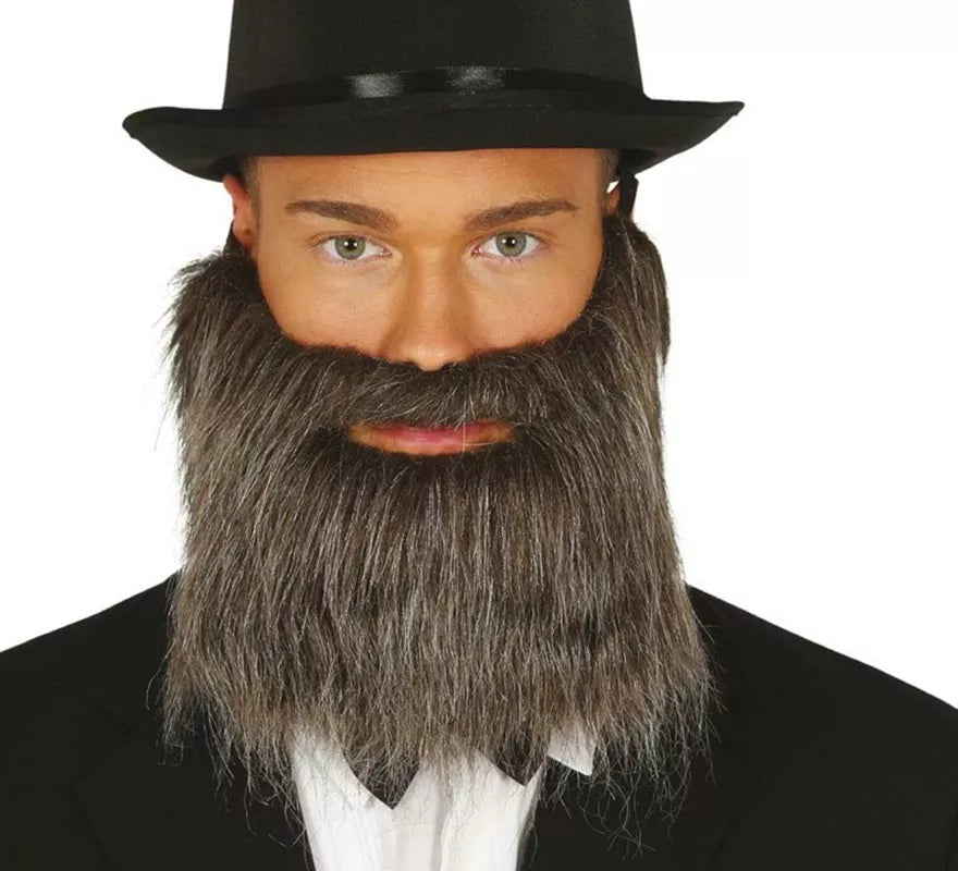 Translation missing: de.Barba y Bigote Gris con Goma Elástica