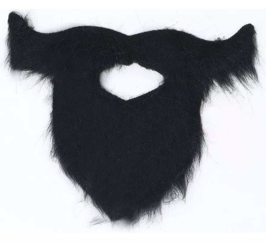 Translation missing: de.Barba y Bigote Negro con Adhesivo