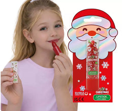 Roter Lippenstift mit Erdbeergeschmack