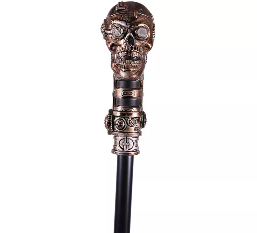 Bastón con Calavera Steampunk de 100 cm