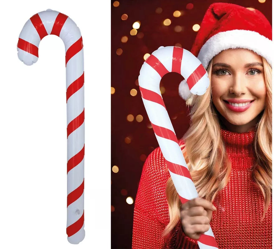 Translation missing: de.Bastón de Caramelo de Navidad Hinchable de 90 cm
