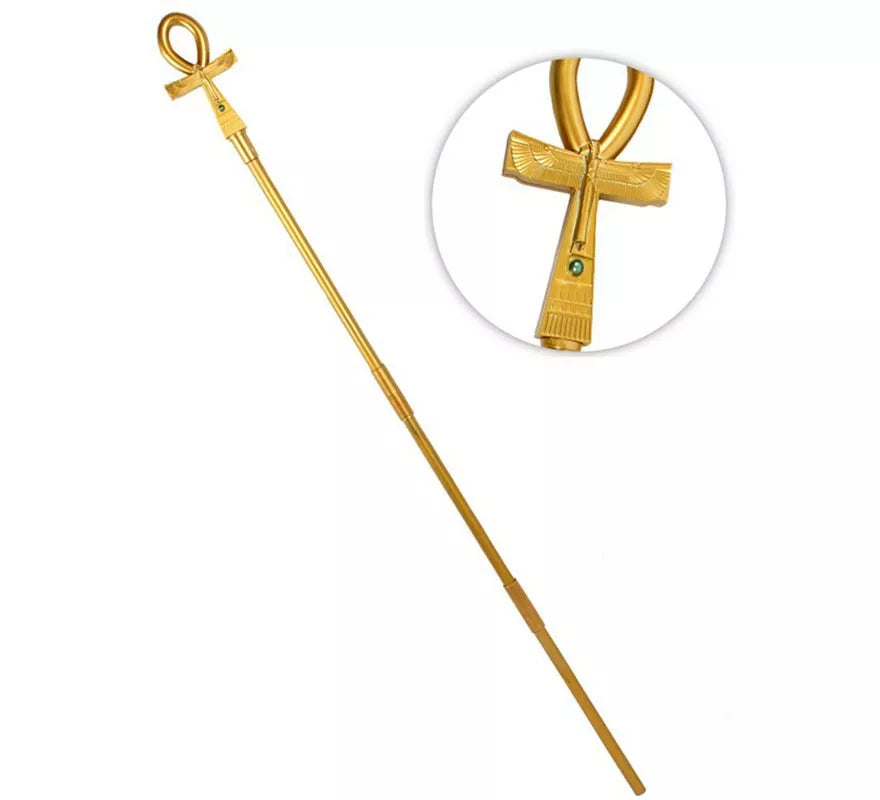 Translation missing: de.Bastón Egipcio dorado con piedra