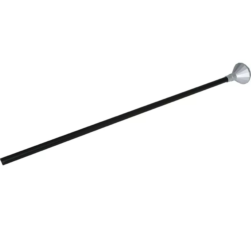 Translation missing: es.Bastón forma Diamante plateado de 85 cm