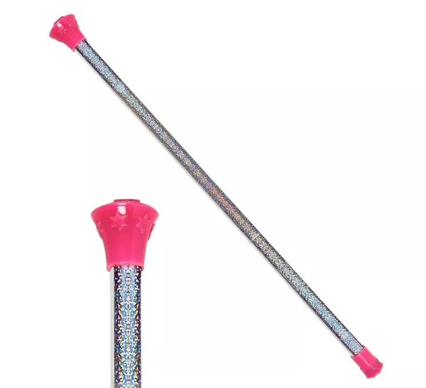 Translation missing: de.Bastón Majorette rosa Holográfico de 51 cm
