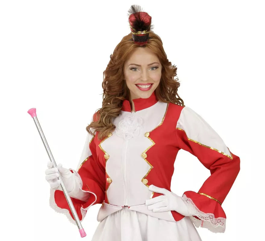 Translation missing: de.Bastón Majorette rosa Holográfico de 51 cm