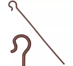 148 cm langer, abnehmbarer brauner Hirtenstab