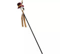 Bastón Vudú Negro con calavera 112 cm