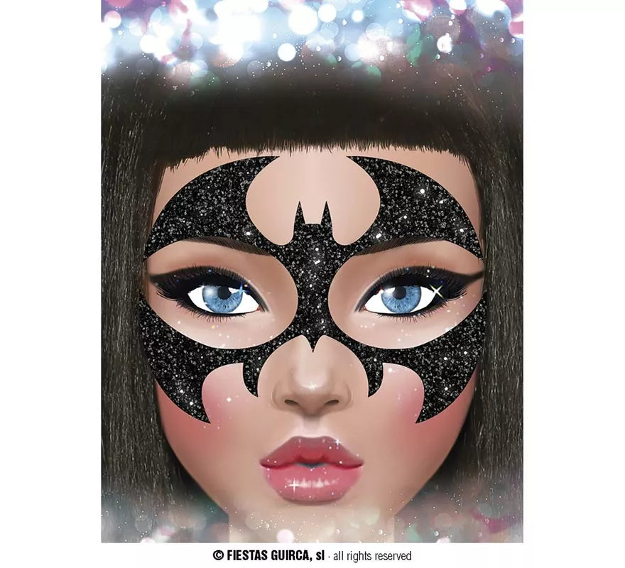 Brillantina Facial Bat de 20x20 cm