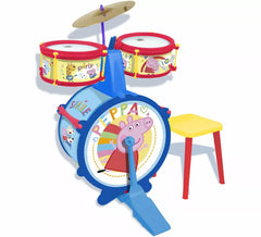 Peppa Pig Schlagzeug mit Hocker