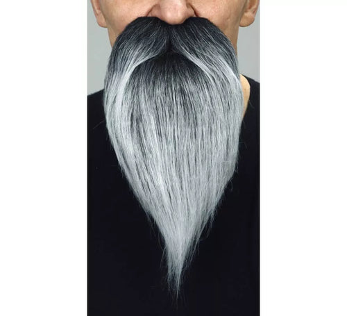 Bigote con Barba canoso