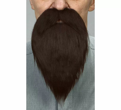 Bigote con Barba marrón
