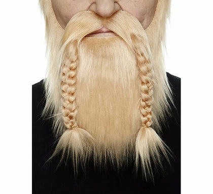 Bigote con Barba rubio claro