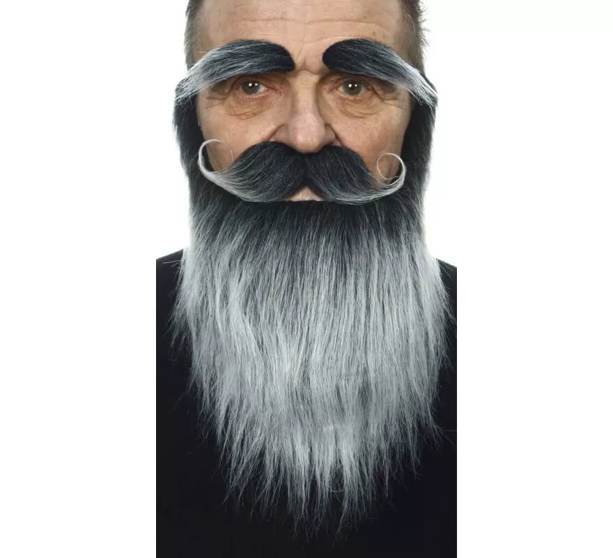 Translation missing: de.Bigote con Barba y Cejas canoso