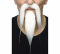 Bigote con Perilla blanco