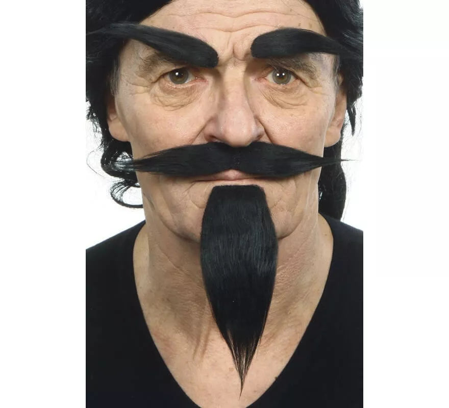Translation missing: de.Bigote con Perilla y Cejas negro