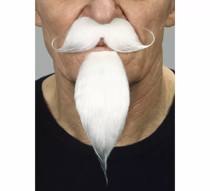 Translation missing: de.Bigote Inglés con Perilla blanco