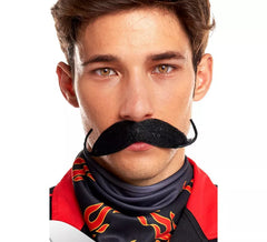 Circus Strongmans dicker schwarzer Schnurrbart