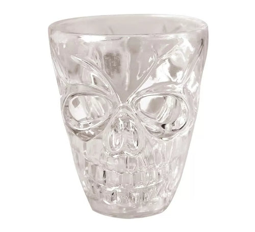Blíster 4 Chupitos Calavera 5,5 Cm