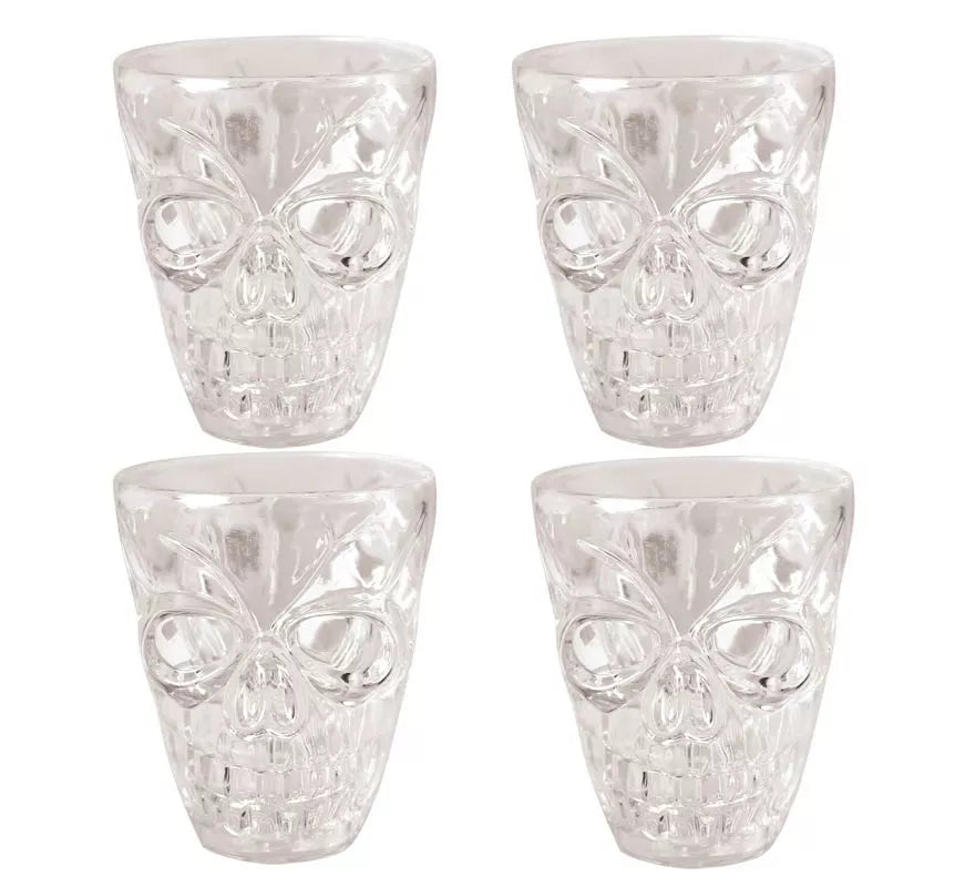 Translation missing: es.Blíster 4 Chupitos Calavera 5,5 Cm