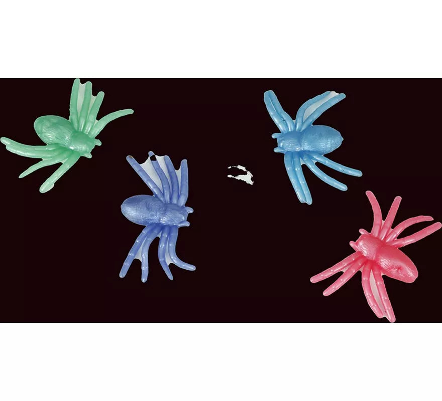 Translation missing: de.Blíster de 4 Arañas Silicona de 4x7 cm