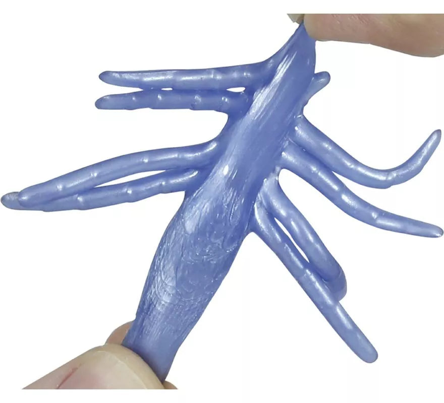 Blíster de 4 Arañas Silicona de 4x7 cm