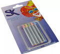 Blíster de 5 barras de colores pastel de 8x75 mm